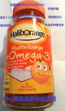 儿童多种维生素 鱼油omega软糖 橙子味 英国七海原装代购进口正品