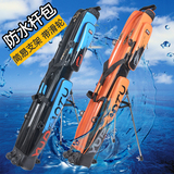 高档带滑轮鱼杆包1.3米 免安装支架包防水两层三层路亚杆渔具包t