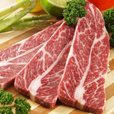 澳洲进口雪花牛小排240g 新鲜牛肉生牛排清真牛扒冷冻生鲜牛排肉