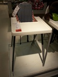 武汉宜家代购IKEA 安迪洛儿童高脚椅子宝宝餐椅带安全带 带餐板
