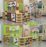 区角新欧尚组合柜 玩具柜 幼儿园早教展示樟子松木区角柜转角柜WS