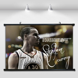 NBA勇士队MVP斯蒂芬·库里篮球明星三分王艺术海报挂画房间装饰画