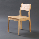 实木餐椅家用椅子组合简约现代办公椅整装白蜡木儿童木蜡油日式