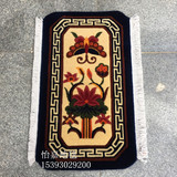 藏式地毯 纯羊毛地毯 清明古风格地毯 手工剪花地毯 摩托车坐垫