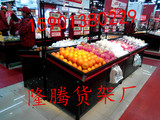 木质展柜 铁艺水果架/双层/超市货架/水果店货架/蔬菜水果展示架