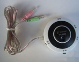 电脑音箱线控器 耳机音响转换器调音音频切换延长线话筒音响切换