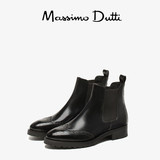 Massimo Dutti女鞋代购正品 2016秋夏女士复古切尔西短靴 5016121
