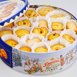 【糖糖屋】印尼进口零食品 皇冠丹麦曲奇饼干 精装铁盒装908g