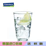 韩国进口glasslock耐热钢化加厚玻璃水杯透明茶杯牛奶果汁啤酒杯