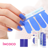INCOCO美国进口甲油膜美甲贴指甲贴儿童可用护甲纯色紫色夏日微风