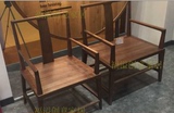 新中式太椅子酒店会所实木设计师创意扶手休闲椅现代中式酒店家具