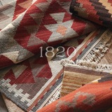 进口伊朗/波斯地毯 纯羊毛手工地毯 地中海/彩色几何图形地毯
