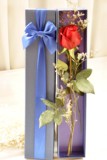 红玫瑰一只朵蓝玫瑰单支鲜花礼盒情人节上海同城速递包邮生日送礼