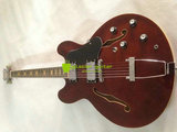 爵士电吉他335空心电吉他暗红色便宜的吉他