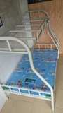 深圳1.2米1.5米子母床铁床上下铺铁架床学生床双层床50管白色
