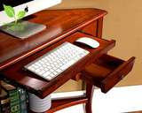 美式实木台式电脑桌小户型电脑台墙角桌欧式转角桌写字台家用