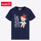 Baleno/班尼路 Teddy bear系列印花男装 青年卡通动漫圆领短袖T恤