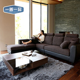 一善一品 布艺沙发 皮布沙发 小户型客厅北欧日式布沙发组合 2806