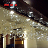 吊顶天花板灯槽装饰精美空心玻璃气泡球每串9元