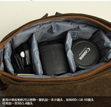 复古帆布摄影包背包客专业单反相机包防水单肩休闲数码包国家地理