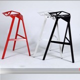 铁艺吧台椅吧凳现代概念休闲椅艺术生活创意前台坐具几何咖啡椅子