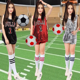 少女时代啦啦操服装学生表演服亮片演出服服足球宝贝拉拉队上衣