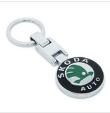斯柯达钥匙扣 斯柯达车双面标志金属钥匙扣 汽车用钥匙扣 钥匙链