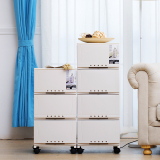 Tenma天马塑料抽屉收纳柜带滑轮可移动整理柜储物衣柜床头沙发柜