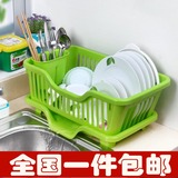 碗筷沥水架 碗架塑料碗碟架滴水碗盘收纳架 厨房置物架 包邮