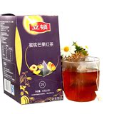 立顿三角茶包 蜜桃芒果红茶45g盒装水果茶1.8g*25包独立小包装