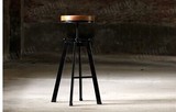 美式黑色白色吧椅咖啡椅可铁艺餐组合实木升降酒吧台桌椅厂家直销