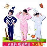 儿童小兔子动物表演服装演出服饰男女幼儿卡通动物兔造型衣服包邮
