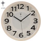 北极星创意时钟艺术客厅挂钟卧室静音时尚挂钟简约家用艺术小钟表