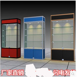 武汉精品货架展示柜玻璃展柜礼品展架饰品柜柜台订做钛合金展架