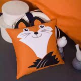 韩国印加绣立体儿童卡通橘色狐狸四件套纯棉海岛棉亲子床上用品