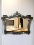 欧式壁挂浴镜复古化妆镜挂墙卫生间镜子浴室镜古典洗手台镜梳妆镜