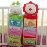 韩国婴儿床挂袋尿布袋 收纳床头挂包 多层婴儿床装饰用品