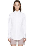 7.5折美国代购 Thom Browne 女士PC BD 白色经典款衬衫