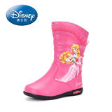 迪士尼童鞋2015儿童靴子女童雪地靴保暖加绒女童短靴童靴女冬防滑
