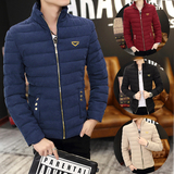 冬季潮男装韩版男士羽绒棉衣长袖外套青年学生修身型户外短款棉服