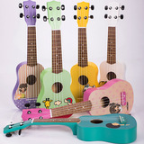 儿童乐器玩具小吉他尤克里里21寸彩色四弦琴ukulele乌克里里
