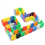 数字方块圆形插块塑料积木儿童益智拼插玩具 幼儿园早教桌面积木