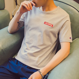 男士夏季短袖t恤青少年韩版修身夏天体恤半袖夏装学生衣服男装潮