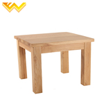 实木小方桌 柞木正方形餐桌茶几 美式乡村餐厅家具小户型饭桌子