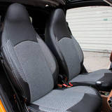 汽车坐垫众泰知豆d2芝麻e30 smart两位专用四季通用全包围皮座套