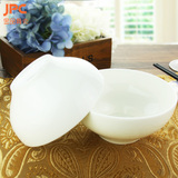 批发白瓷碗纯白骨瓷碗汤碗饭碗套装5.5寸饭碗甜品碗面碗餐具包邮