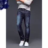 Gap专柜正品代购男装 SKINNY时尚都市紧身窄腿深靛蓝牛仔裤113017