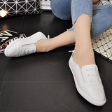 低帮学生鞋夏季女鞋白色真皮纯牛皮韩国站运动小白鞋休闲舒适板鞋