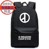 新款bigbang权志龙同款GD韩版时尚男女学生书包双肩包旅游休闲包