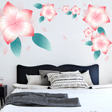 浪漫花卉结婚房卧室床头墙壁装饰墙贴纸温馨客厅沙发电视背景贴画